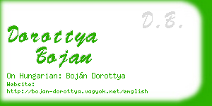 dorottya bojan business card